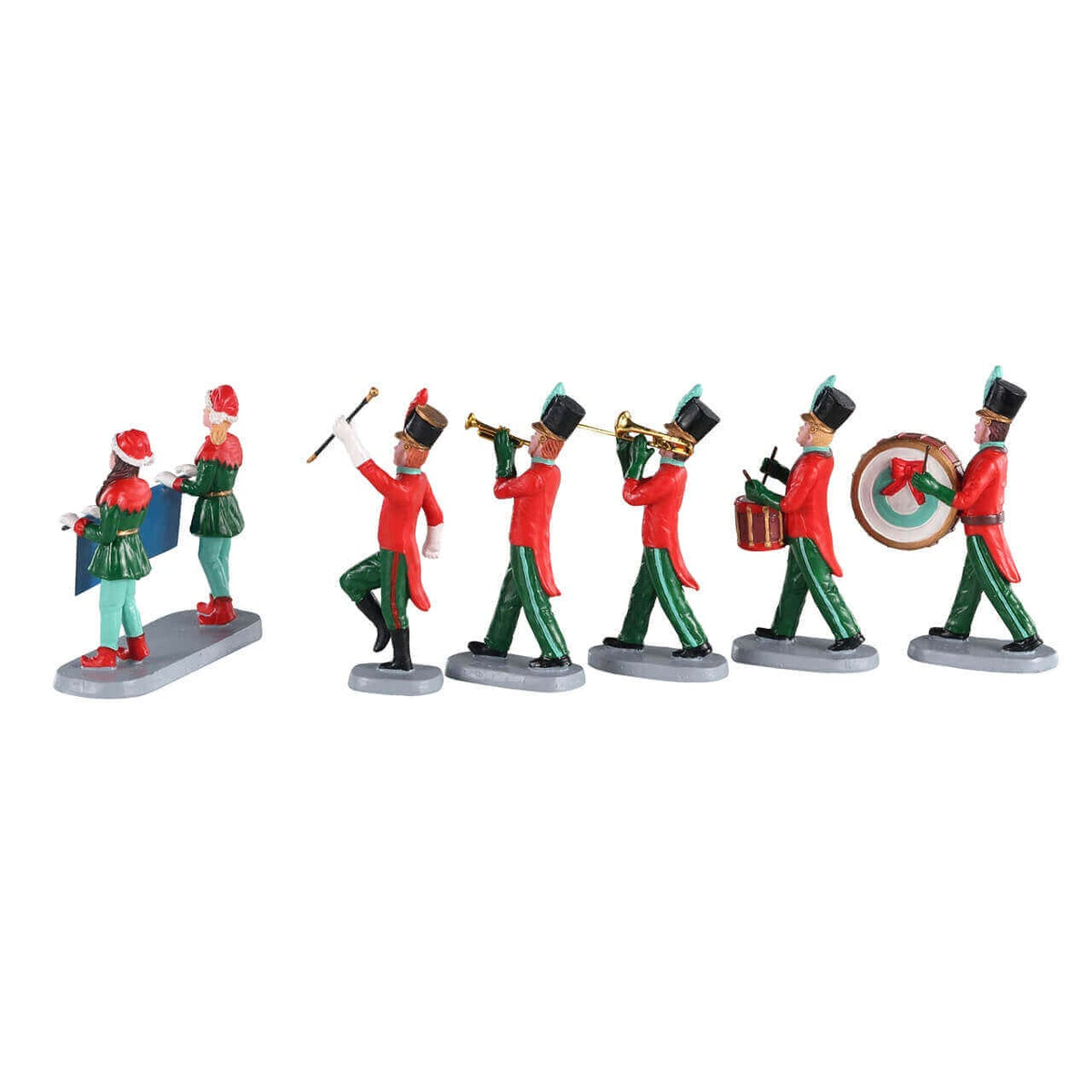 Lemax Christmas on Parade set of 6 – alternate angle – SKU 03515