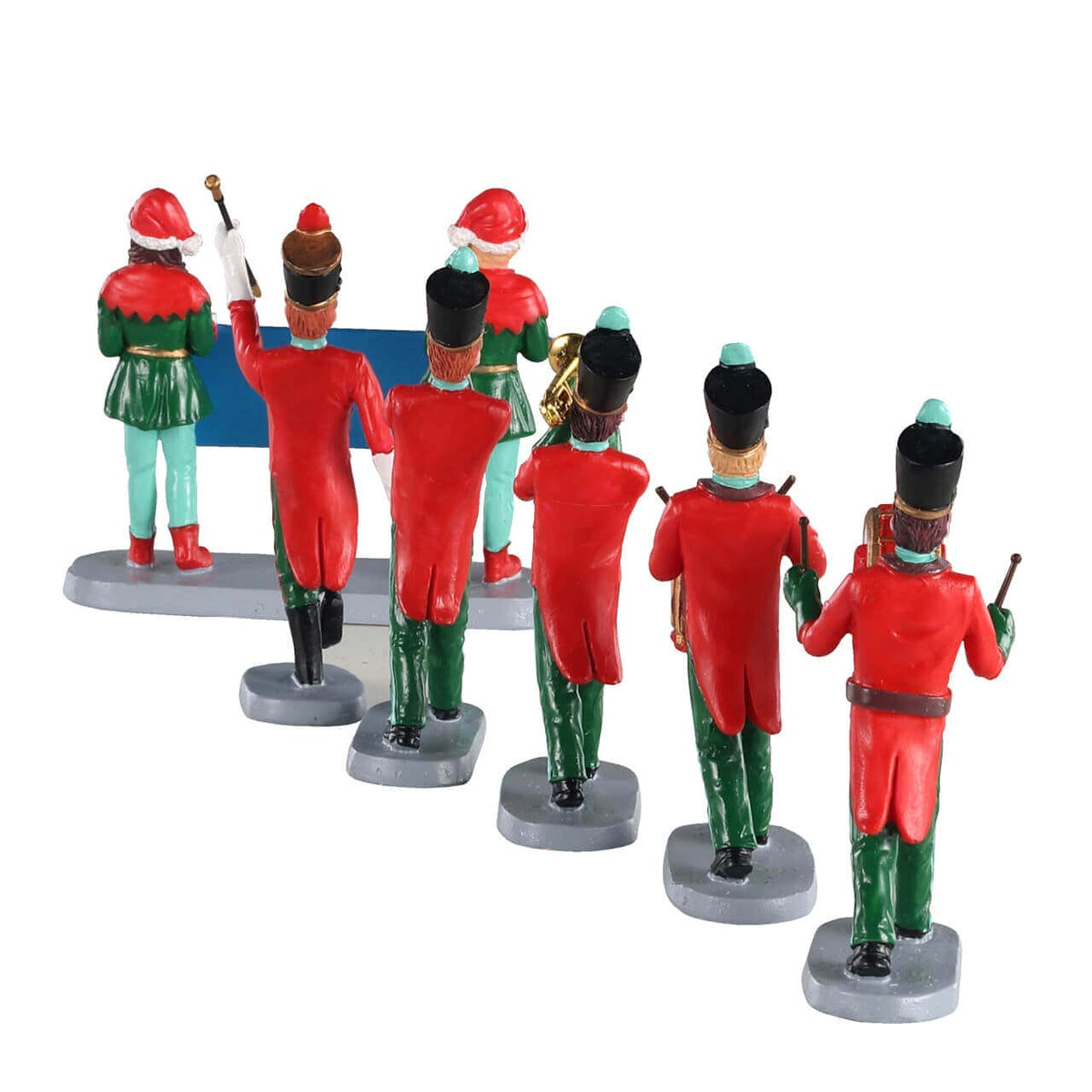 Lemax Christmas on Parade set of 6 – rear view – SKU 03515