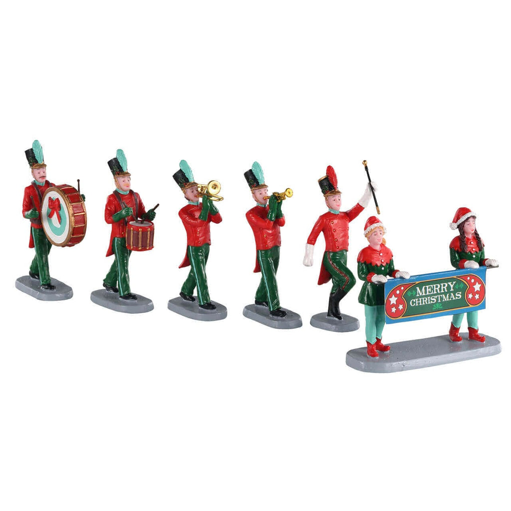 Lemax Christmas on Parade set of 6 – display view – SKU 03515
