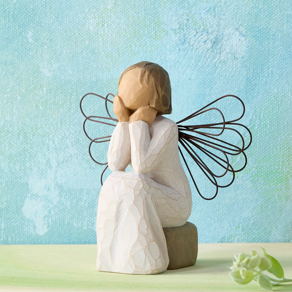 Willow Tree Angel of Caring figurine lifestyle view — SKU 26079