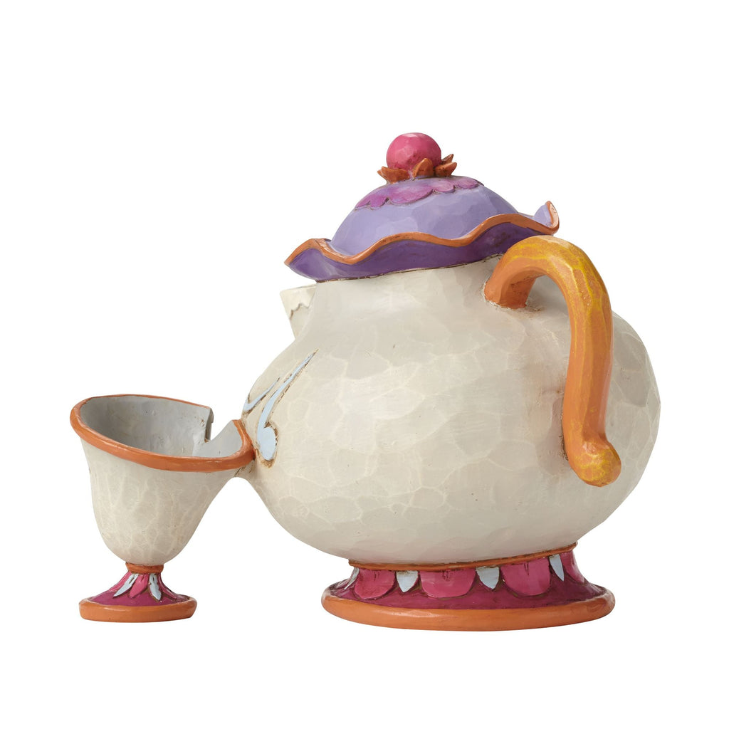 Jim Shore Disney Traditions A Mother's Love Mrs Potts and Chip figurine, rear view