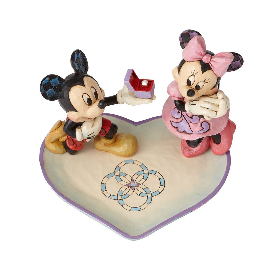 Jim Shore Mickey and Minnie Ring Dish alternate view - SKU 4055436