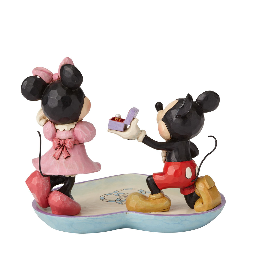 Jim Shore Mickey and Minnie A Magical Moment ring dish side view - SKU 4055436