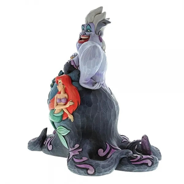 Jim Shore Disney Traditions Ursula Deep Trouble figurine left-side view
