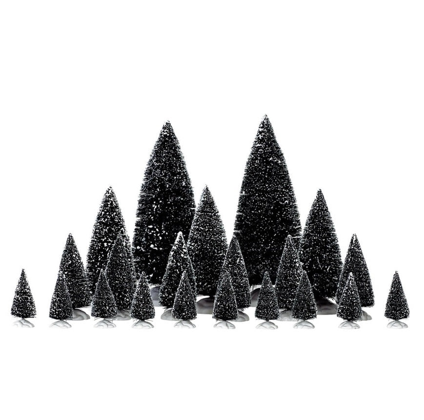 Lemax Assorted Pine Trees, Set of 21 - SKU 4768