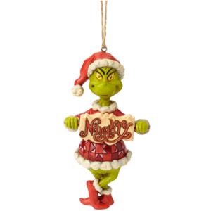 Jim Shore The Grinch Naughty or Nice Sign Hanging Ornament, SKU 6002073