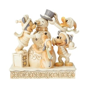 Jim Shore Disney Traditions White Woodland Mickey and Friends Frosty Friendship Figurine, SKU 6002828