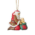 Jim Shore Heartwood Creek Santa with Dog Hanging Ornament, SKU 6003358