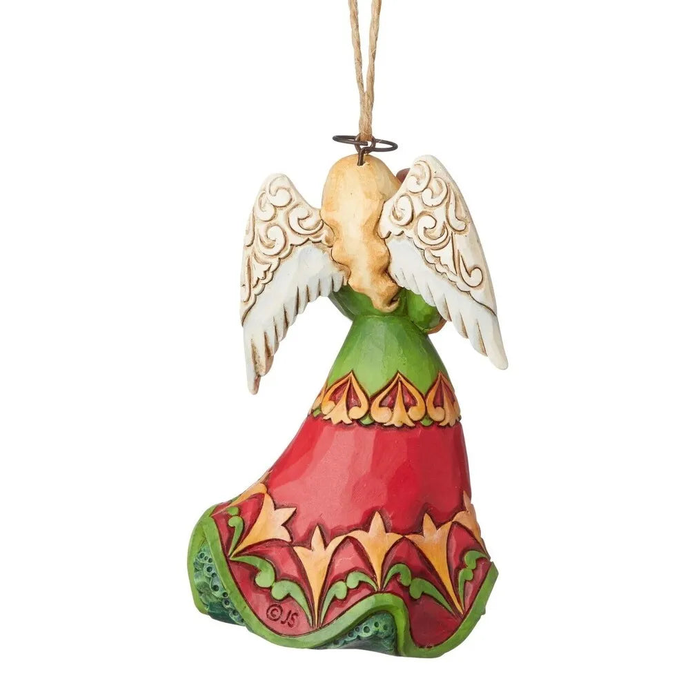 Angel Holding Puppy hanging ornament – alternate view 3