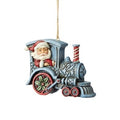 Jim Shore Heartwood Creek Santa in Train Engine Hanging Ornament, SKU 6004311