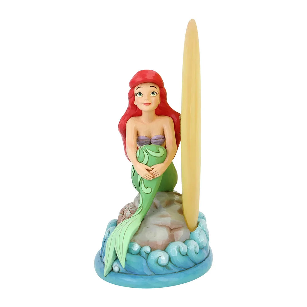 Ariel Mermaid by Moonlight figurine illuminated detail