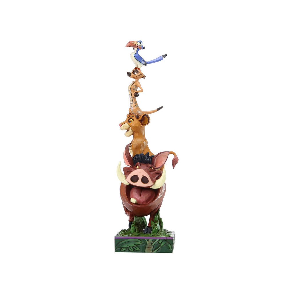 Jim Shore Balance of Nature Lion King stacked figurine alternate view