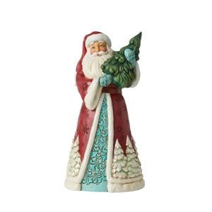 Jim Shore Heartwood Creek Everything Glistens in Snow Santa with Tree Figurine, SKU 6006606
