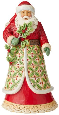 Jim Shore Heartwood Creek Santa with Holly Figurine, SKU 6006639