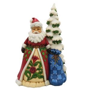 Jim Shore Heartwood Creek Santa with Tree and Toy Sack Figurine, SKU 6008125
