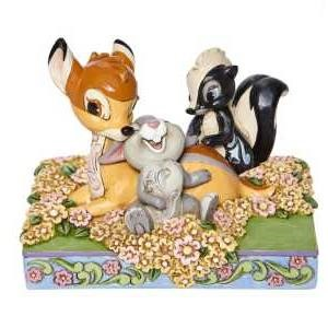 Jim Shore Disney Traditions Bambi, Thumper and Flower Childhood Friends Figurine, SKU 6008318