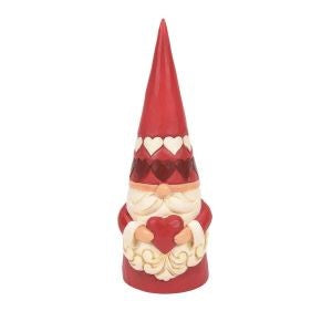Jim Shore Heartwood Creek Red Gnome Holding Heart Figurine, SKU 6008401