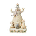Jim Shore Heartwood Creek White Woodland Snowman with Birdhouse Hat Figurine, SKU 6008862