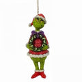 Jim Shore The Grinch Holding Wreath Ornament, SKU 6009205