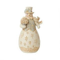 Jim Shore Heartwood Creek Holiday Lustre Snowman with Flowers Figurine, SKU 6009398
