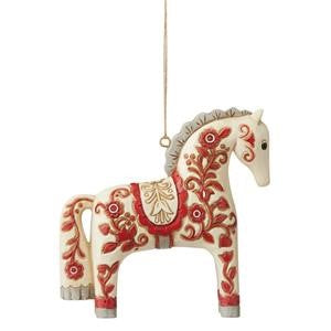 Jim Shore Heartwood Creek Nordic Noel Dala Horse Ornament, SKU 6009503