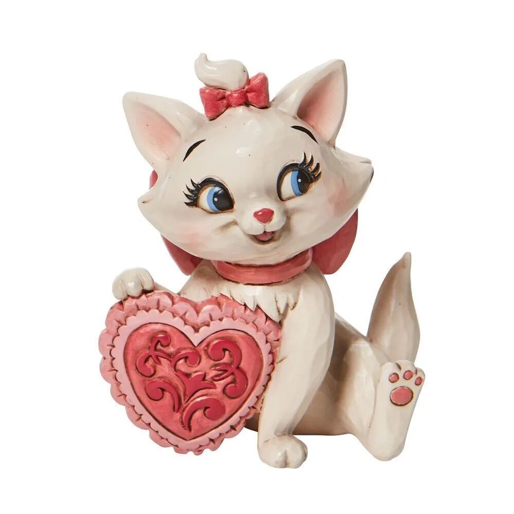 Disney Traditions Marie Holding Heart figurine front view