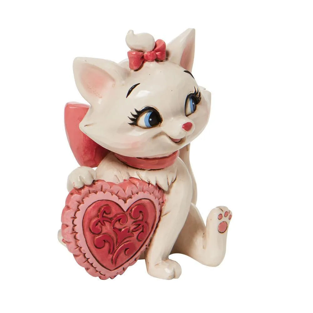 Disney Traditions Marie Holding Heart figurine rear view