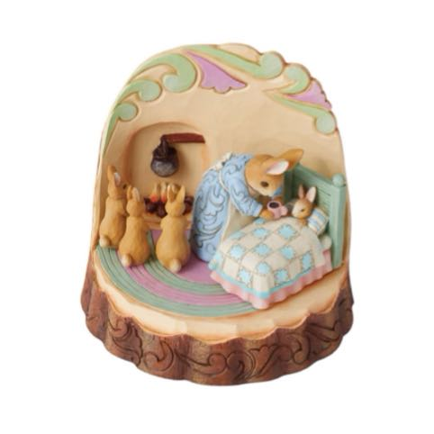 Jim Shore Beatrix Potter Mrs. Rabbit and Bunnies Carved by Heart Figurine, SKU 6010688