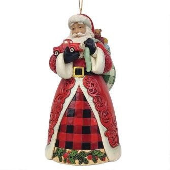 Jim Shore Country Living Santa Holding Red Truck Ornament, SKU 6011746