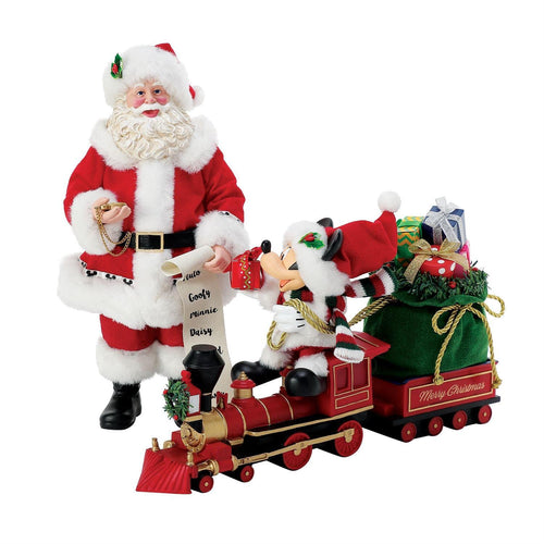 Possible Dreams All Aboard figurine with Santa, Mickey Mouse and Christmas train – SKU 6012042