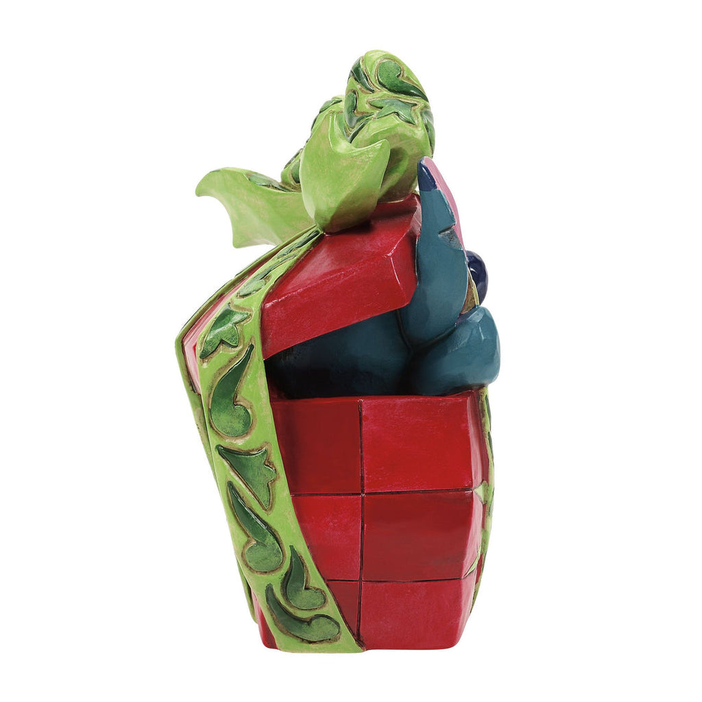 Stitch Christmas present figurine hand-painted folk-art detail