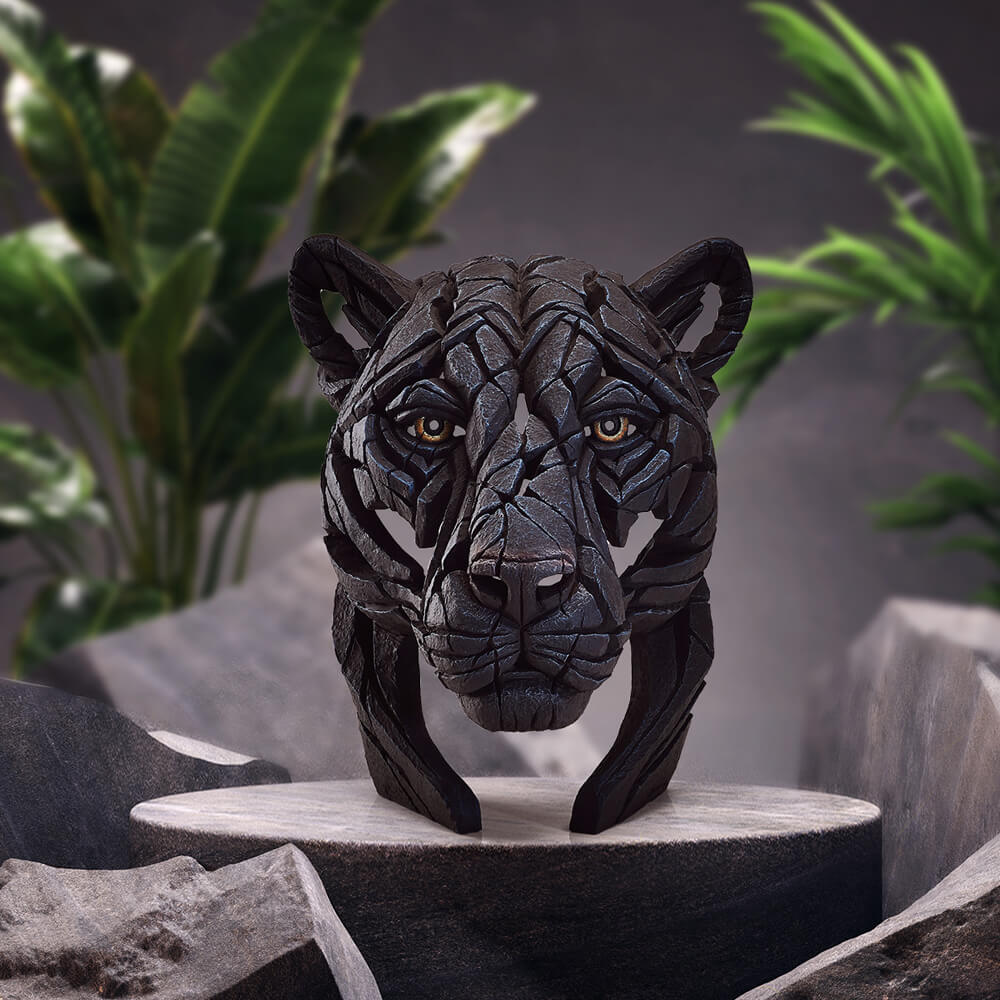 Edge Sculpture Panther Bust alternate view 4 - SKU EE6009906