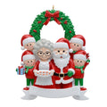 Maxora Santa Family of 6 personalised Christmas ornament – SKU PR1609-6