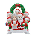 Maxora Santa Family of 7 personalised Christmas ornament – SKU PR1609-7