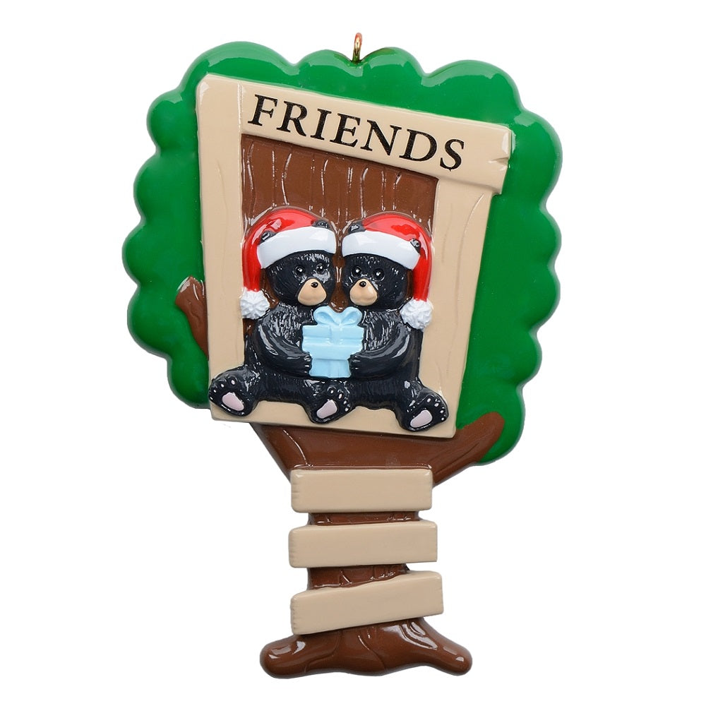 Maxora Bear Friends personalised Christmas ornament – SKU PR228