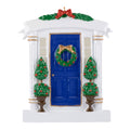 Maxora Blue Door Holiday House personalised Christmas ornament – SKU PR24BL