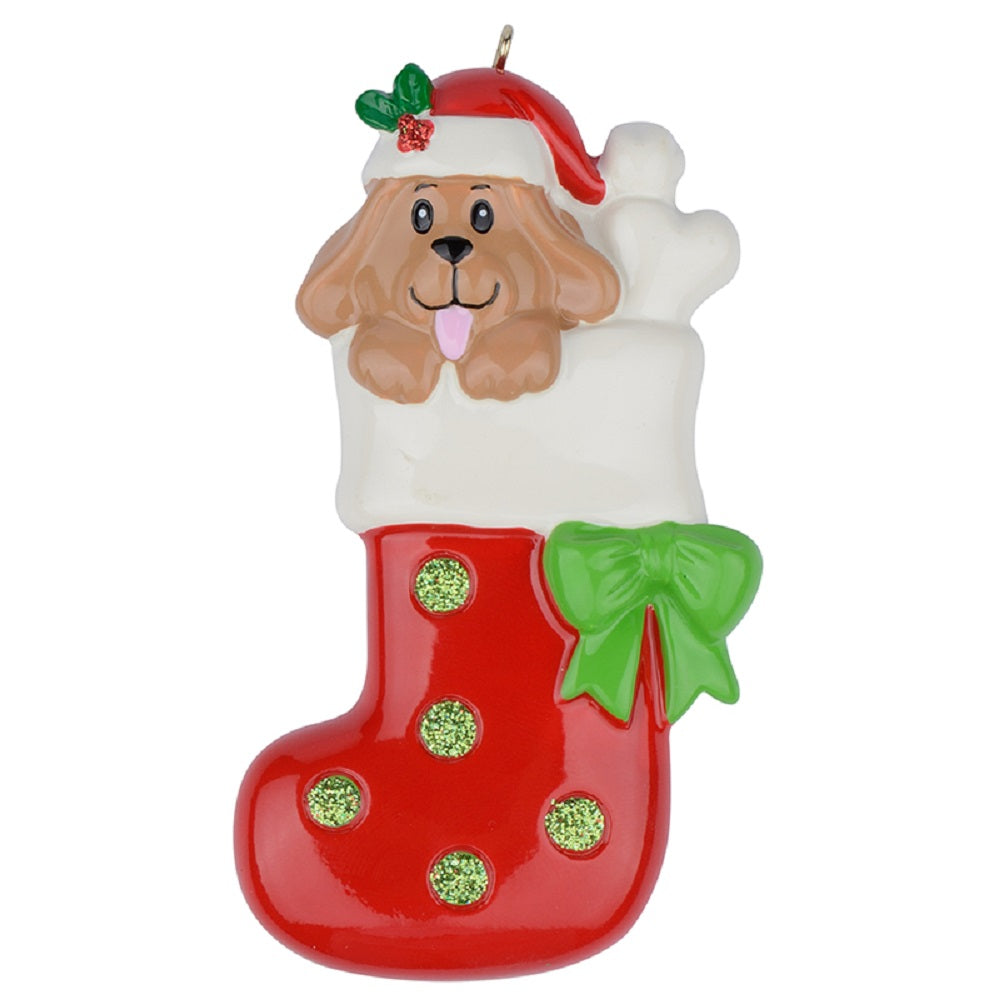 Maxora Dog Stocking personalised Christmas ornament – SKU PR270