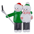 Maxora Snowman Selfie Family of 2 Personalised Ornament – Maxora