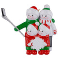 Maxora Snowman Selfie Family of 4 Personalised Ornament – Maxora