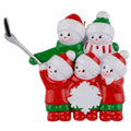 Maxora Snowman Selfie Family of 5 personalised Christmas ornament – SKU PR306-5