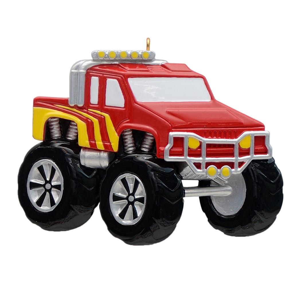 Maxora Red Monster Truck Personalised Ornament – Maxora