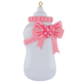 Maxora Pink Baby Bottle Personalised Ornament – Maxora