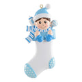 Baby Boy Stocking Personalised Ornament