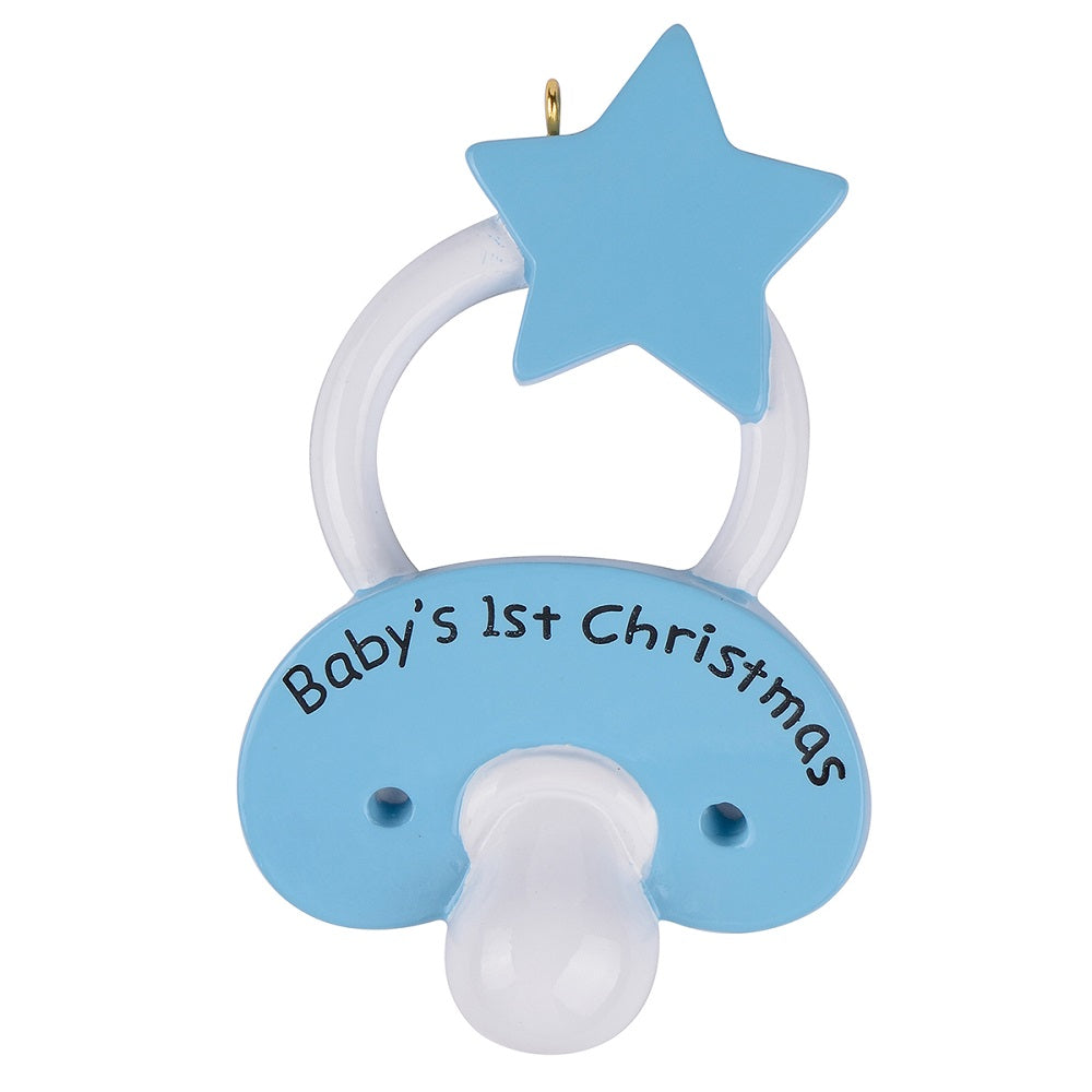 Maxora Baby Pacifier - Boy Personalised Ornament – Maxora