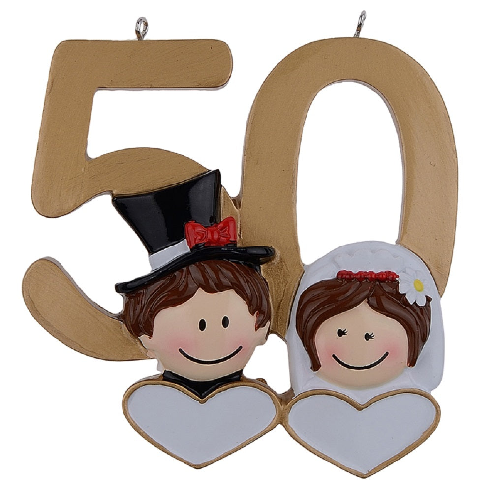 50th Anniversary Personalised Ornament