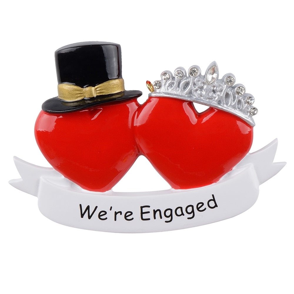 Maxora Engaged Personalised Ornament – Maxora