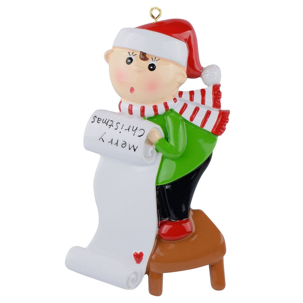 Christmas Scroll Personalised Ornament