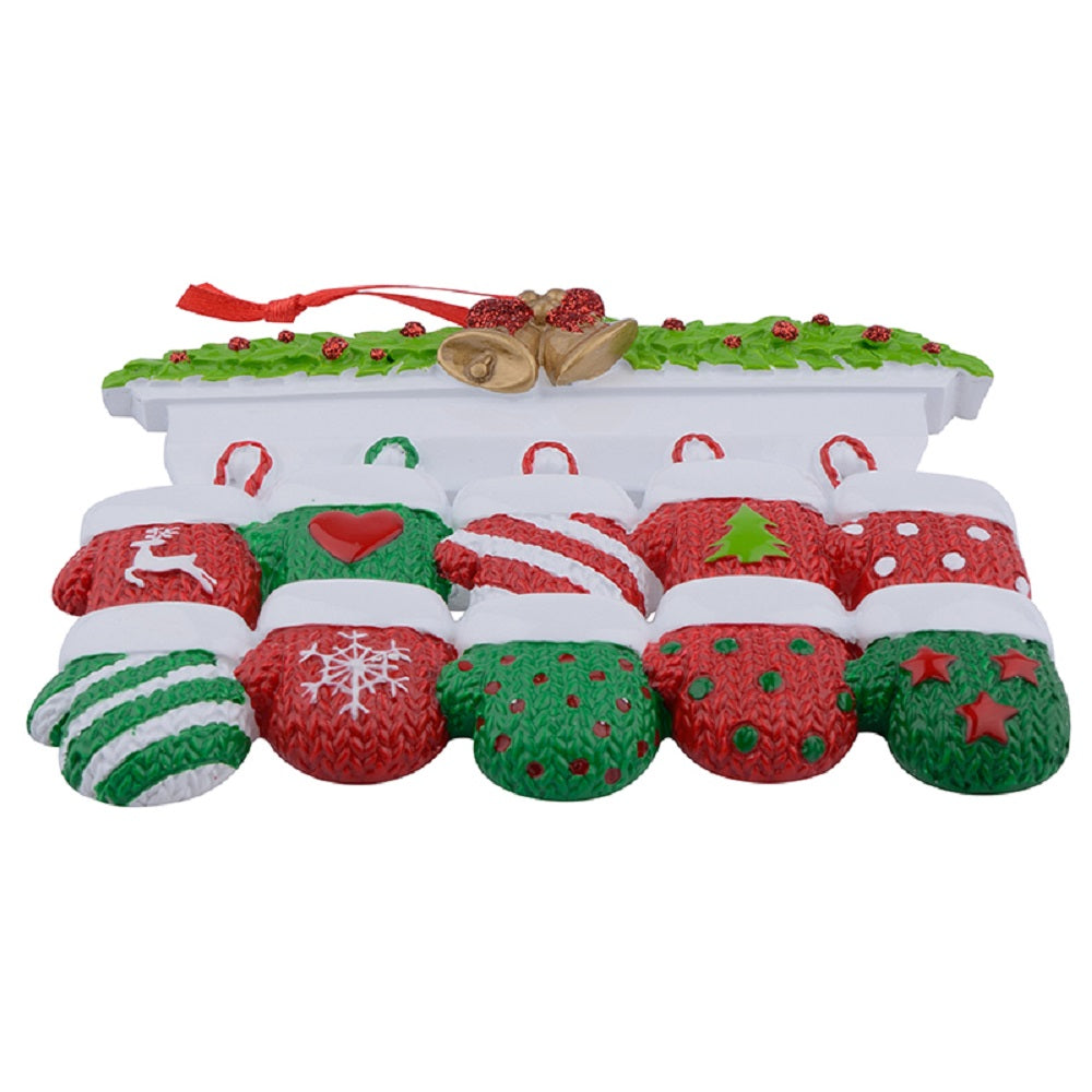 Maxora Mantel Gloves Family of 10 Personalised Ornament – Maxora