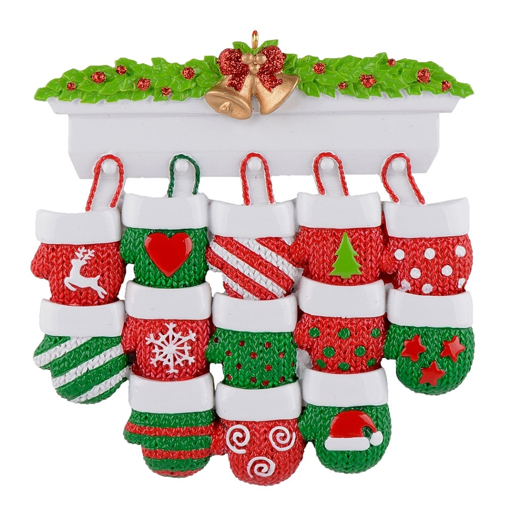 Maxora Mantel Gloves Family of 13 Personalised Ornament – Maxora