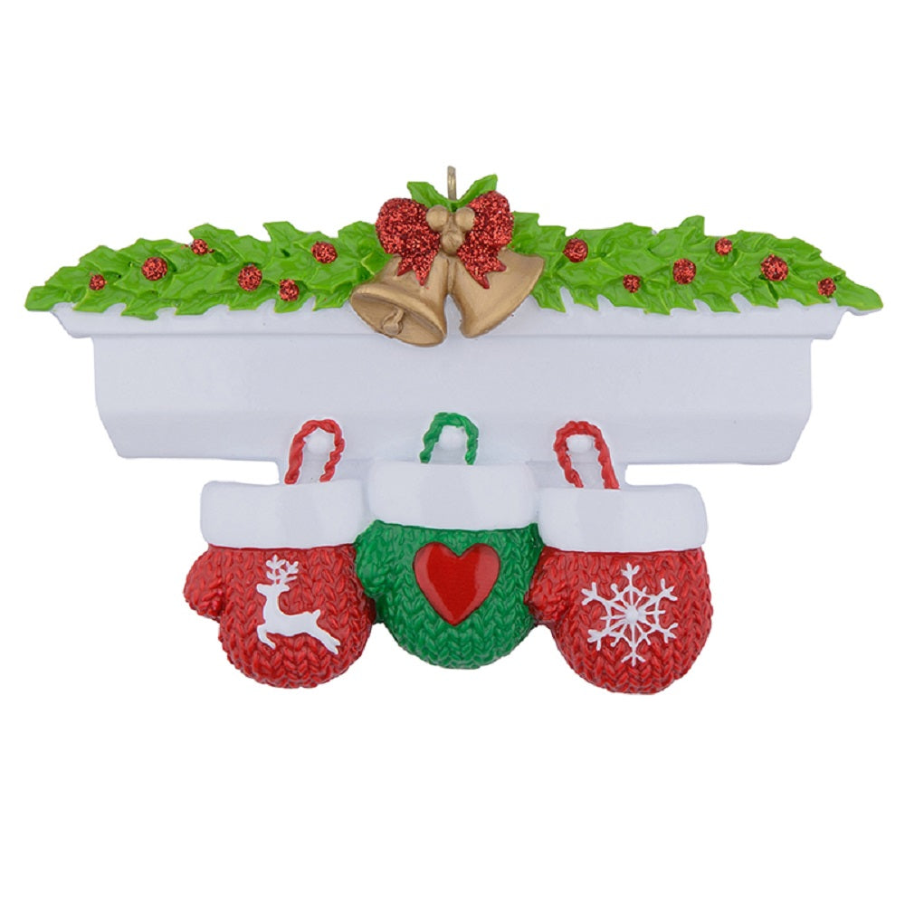Maxora Mantel Gloves Family of 3 Personalised Ornament – Maxora